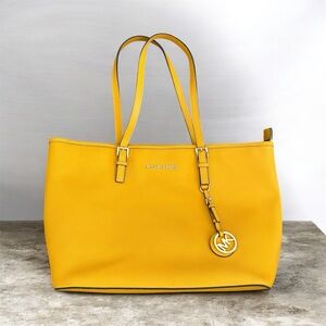 Michael Kors Bright Yellow Saffiano Leather Tote